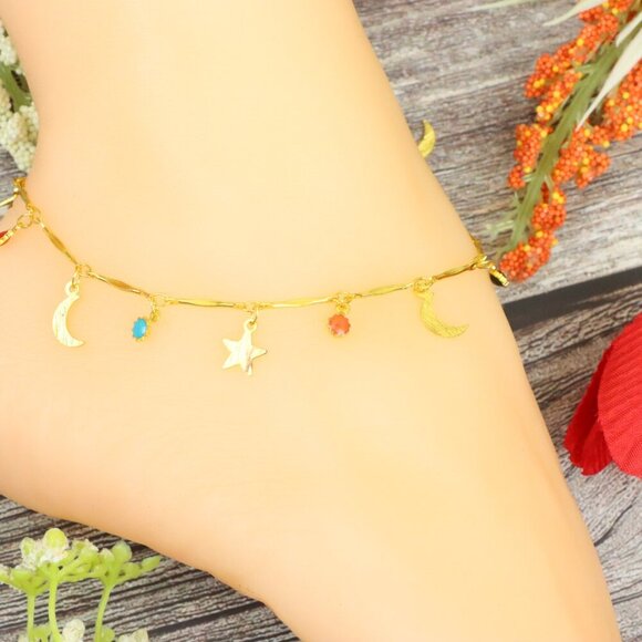 "Elegant Handmade Anklet – Delicate Jewelry for Women, MAR091580 - Picture 1 of 10